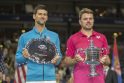 Novakas Džokovičius ir Stanislasas Wawrinka.