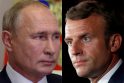 Vladimiras Putinas ir Emmanuelis Macronas