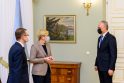 G. Nausėda, I. Šimonytė ir A. Dulkys