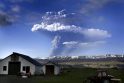 Islandijos ugnikalnio išsiveržimas žvelgiant iš kosmoso