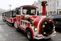 Dėl švenčių ir šalčių sugedo Kalėdų traukinukas