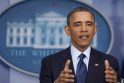 B. Obama peikia vyriausybės išlaidų karpymą ir kaltina respublikonus