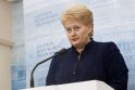 D. Grybauskaitė: pasistengsiu padėti naujam premjerui pradėti dirbti