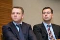 Taikiniai: Seimo opozicija nepasitikėjimą nori reikšti ne tik E.Masiuliui (kairėje), bet ir G.Steponavičiui.