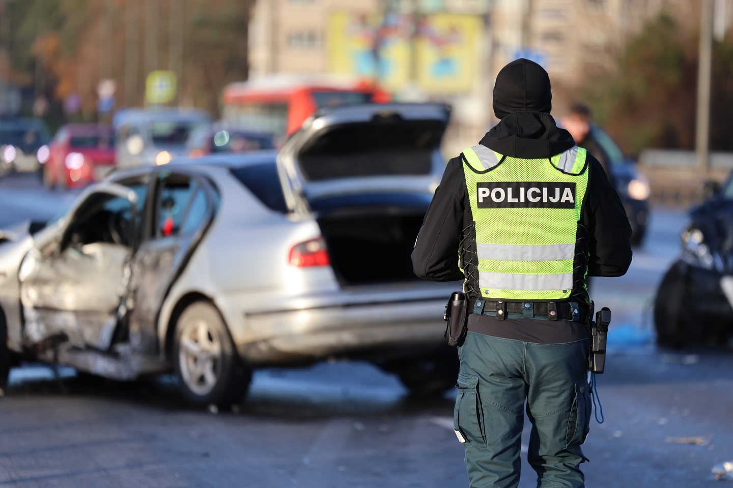 Kaune – automobilių avarijos ir spūstys