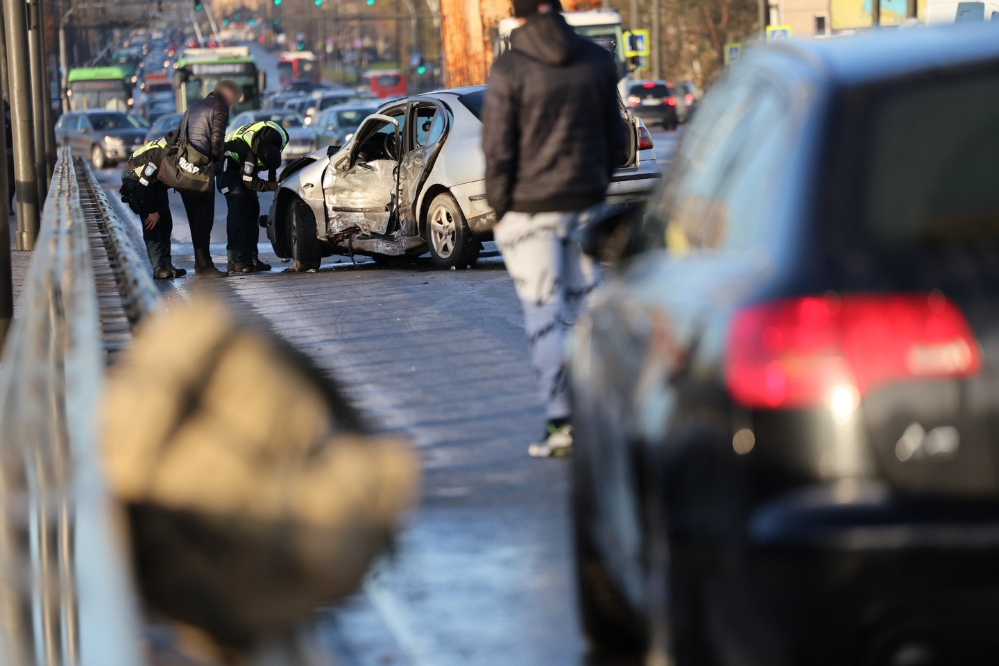 Kaune – automobilių avarijos ir spūstys