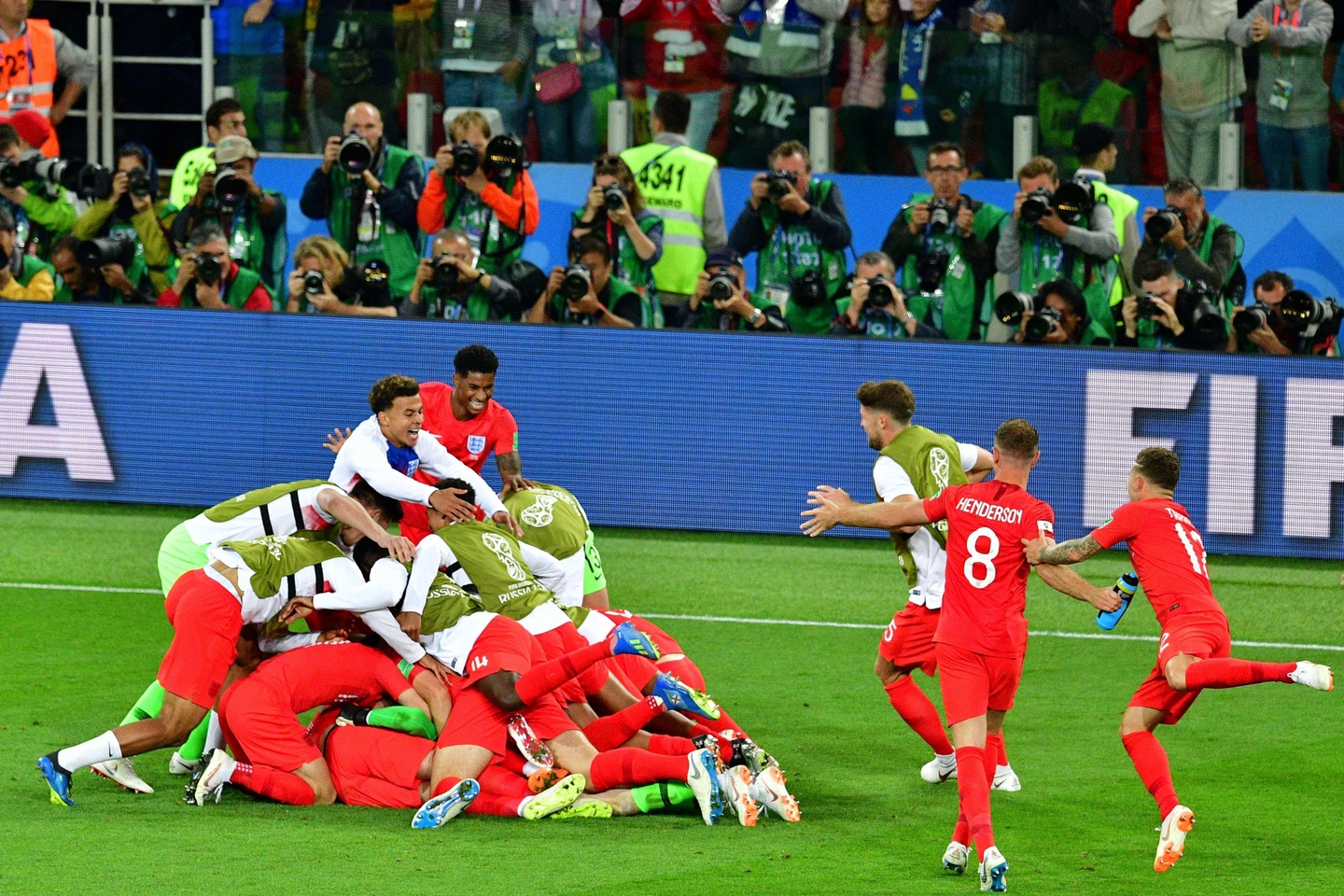 Pasaulio futbolo čempionato aštuntfinalis: Anglija – Kolumbija