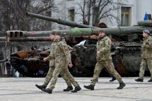 Lietuva ir 26 šalys sutarė toliau remti Ukrainos kelių ir geležinkelių atstatymą