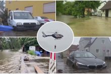 Potvyniai užplūdo 100 metų liūties nemačiusį miestą: srovė apvertė valtį, žuvo gelbėtojas