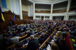 Dėl Rusijos atakos grėsmės atšauktas penktadieninis Ukrainos parlamento posėdis