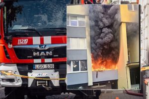 Po paspirtuko baterijos sukelto gaisro šeima gyvens viešbutyje: miestas spręs dėl paramos