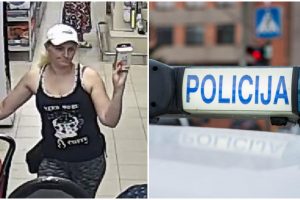 Alytaus policija ieško moters, galimai turinčios informacijos dėl vagystės: ar atpažįstate?