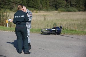 Vilniuje žuvo nuo policijos bėgęs motociklininkas