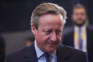 D. Cameronas: jei V. Putinas nebus sustabdytas Ukrainoje, jis grįš „pasiimti daugiau“