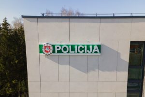 Modernus statinys: sostinėje duris atvėrė naujas policijos pastatas