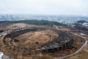 Nacionalinio stadiono statyba gerokai išbrango: ieškoma naujo rangovo