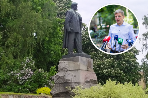 Meras pasiūlė idėją, kaip pavadinti skverą iškėlus P. Cvirkos paminklą