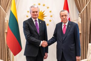 G. Nausėda lankosi Turkijoje: susitiko su R. T. Erdoganu