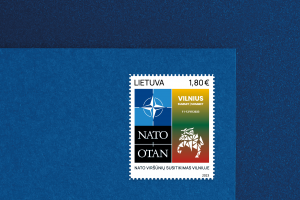 Išleidžiamas NATO viršūnių susitikimui Vilniuje skirtas pašto ženklas