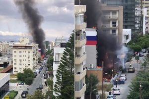 Žiniasklaida: Kipro sostinėje dega Rusijos kultūros ir mokslo centro pastatas