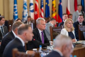 G. Nausėda Europos plėtros banko vadovei pristatė Lietuvos projektus Ukrainoje 