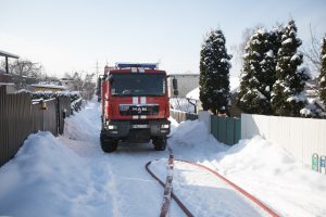 Vilniaus rajone kilo gaisras ūkiniame pastate