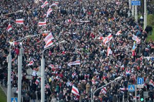 Baltarusijoje per opozicijos eitynes sulaikyta daugiau nei 100 protestuotojų