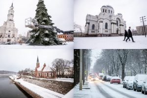 Kaunas pasidengė balta sniego skraiste: kokių orų sulauksime šią savaitę?