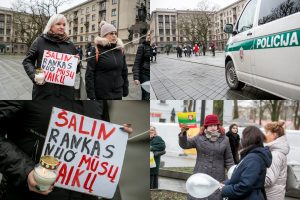 Kaune tėvai vėl protestuoja prieš „gpasą“ vaikams: „Šalin rankas nuo mūsų vaikų“