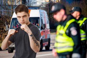 Skandalingos dvikovos pėdsakais: neblaivų policininkų skriaudiką išgelbėjo jaunas amžius