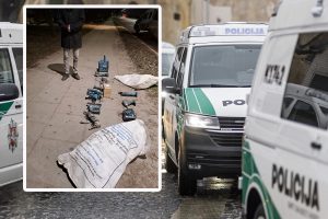 Pareigūnai sulaikė po naktinės pamainos grįžtantį „darbininką“