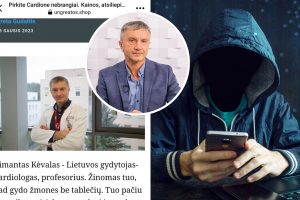 Garsus Kauno gydytojas paskambino sukčiams: paklausiau, kaip jie jaučiasi pavogę mano nuotrauką