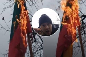 Vasario 16-osios akibrokšto su Lietuvos vėliava autorius jau žinomas už panašius išpuolius?