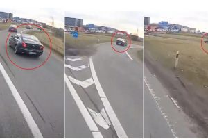 Užfiksavo kelių erelį su „Jaguar“: toks gudravimas užtraukia baudą