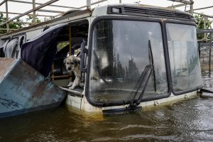 Kachovkos užtvankos griūties aukų skaičius auga, ieškomi dingę be žinios