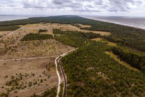 Rekonstruota dalis Kuršių nerijos dviračių tako, sutvarkyta atkarpa Smiltynė–Juodkrantė