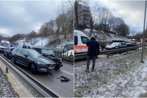 Didelė avarija Geležinio Vilko gatvėje: susidūrė trys automobiliai