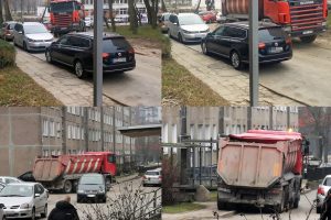 Dėl prie namo suniokoto šaligatvio – konfliktas