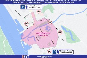 Eismo pokyčiai Jūros šventės metu