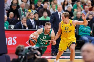  			 Istorinis sugrįžimas: didžiausią visų laikų deficitą panaikinęs „Žalgiris” įveikė ALBA ekipą