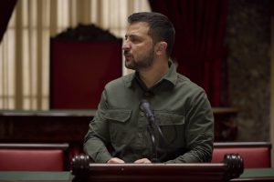 Vašingtone viešintis V. Zelenskis įspėja, kad be JAV karinės paramos Ukraina pralaimės