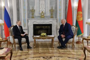 V. Putinas ir A. Lukašenka Minske aptarė saugumo klausimus