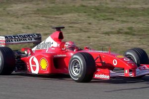 Aukcione Abu Dabyje bus parduodamas M. Schumacherio „Ferrari“ bolidas