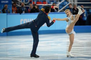 Olimpinių žaidynių dailiojo čiuožimo sportinių šokių varžybų lydere tapo Rusijos pora