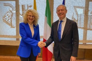 A. Armonaitė su Italijos ministru aptarė Ukrainos atstatymo projektus