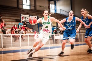 Lietuvos 18-metės krepšininkės Europos čempionate šventė antrąją pergalę