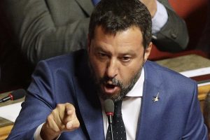 Italijos „Lygos“ lyderis M. Salvini vėl sulaukė kritikos dėl ryšių su Rusija