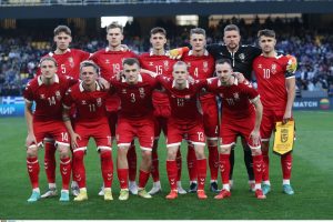 Lietuvos futbolo rinktinė Atėnuose sužaidė lygiosiomis su graikais
