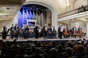 Premjerė lankėsi M. K. Čiurlionio menų mokyklos talentų koncerte Nacionalinėje filharmonijoje