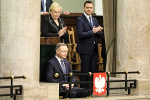 Lenkijos prezidentas A. Duda padėkojo premjerams M. Morawieckiui ir B. Szydło už bendradarbiavimą